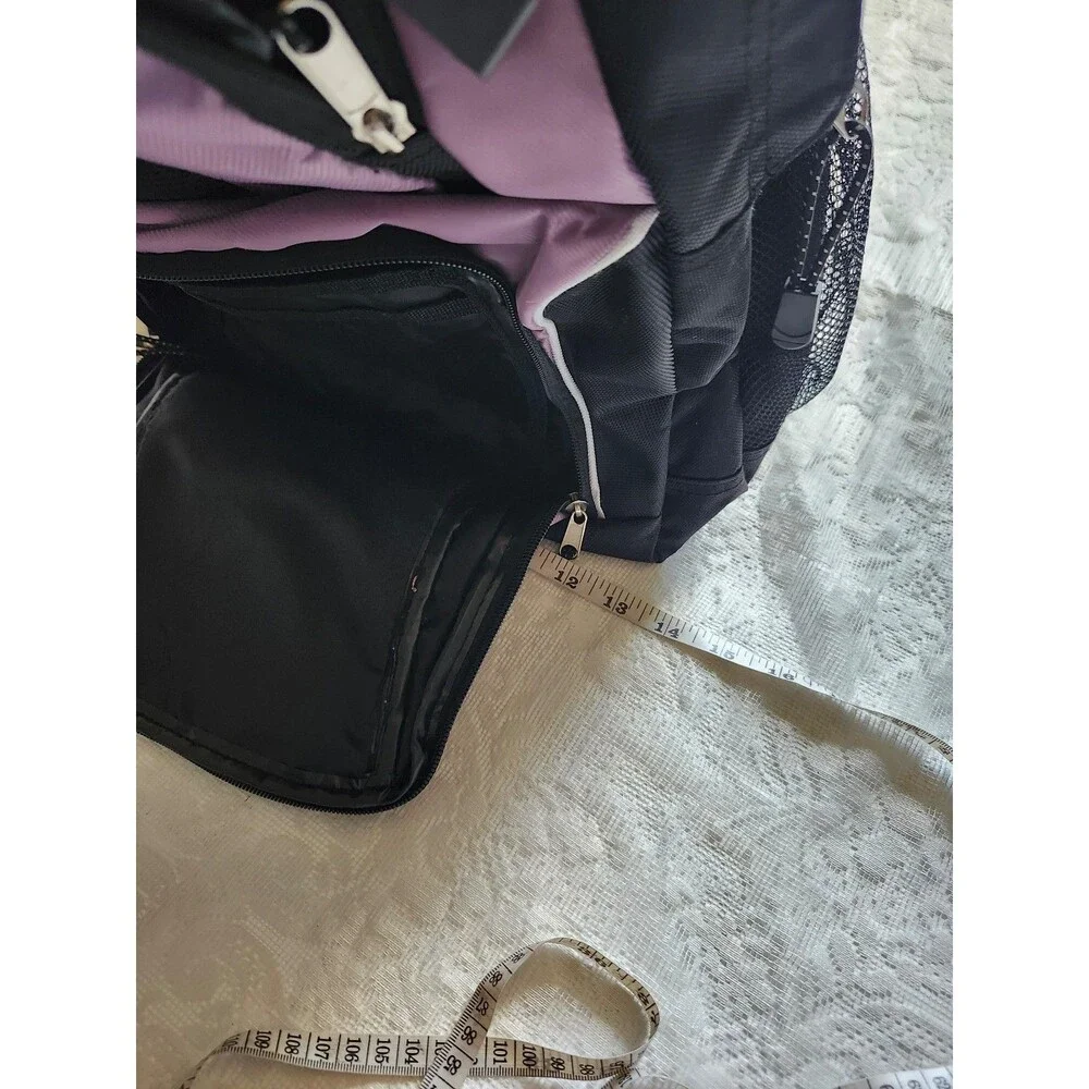 Athletic Backpack Black/Purple.  #102
